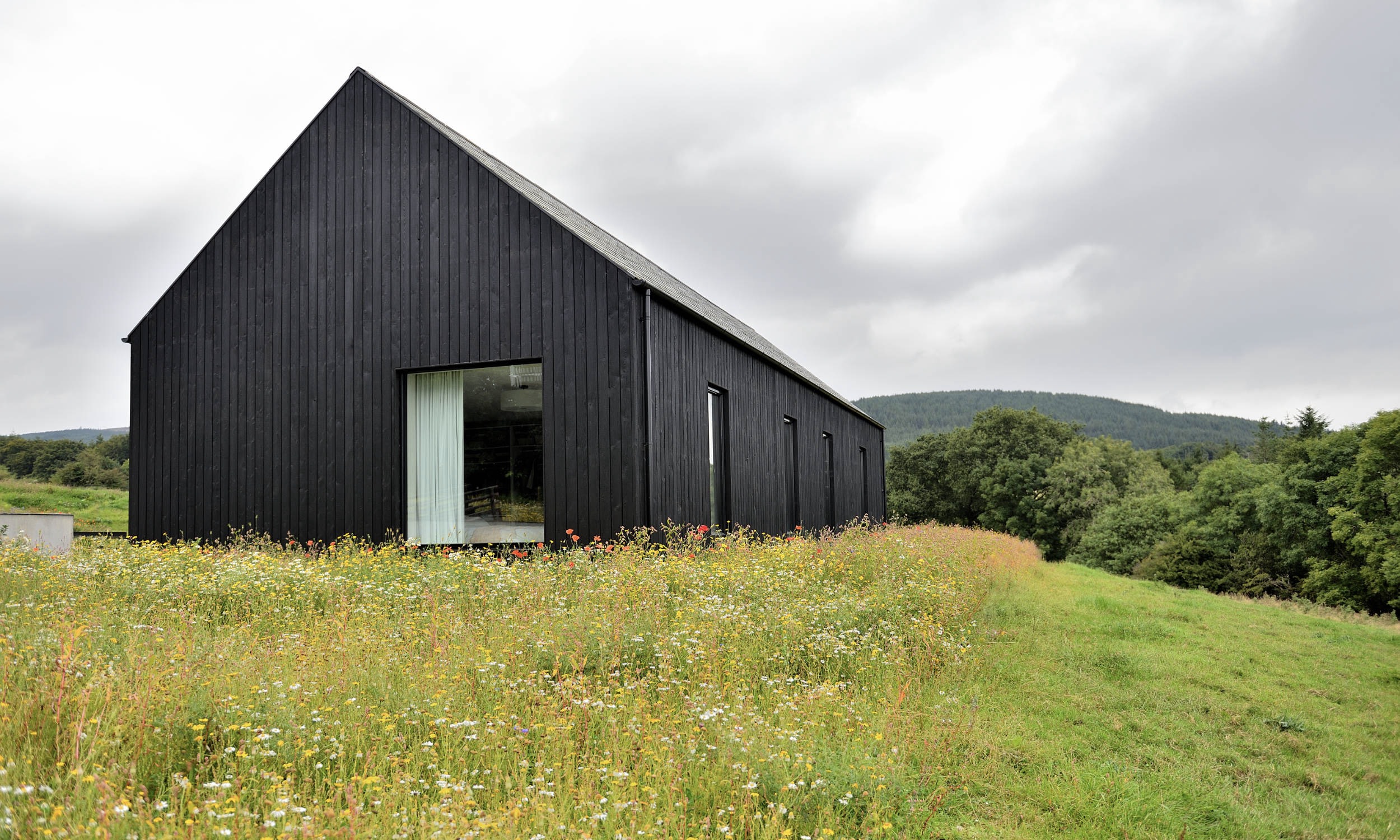charred timber cladding house